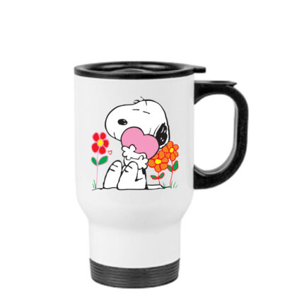 Κούπα θερμός Snoopy 450ml Λευκή