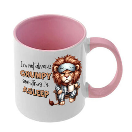 Κούπα Funny Animals με ροζ λαβή και εσωτερικό