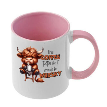 Κούπα Funny Animals με ροζ λαβή και εσωτερικό