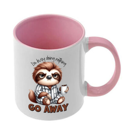 Κούπα Funny Animals με ροζ λαβή και εσωτερικό