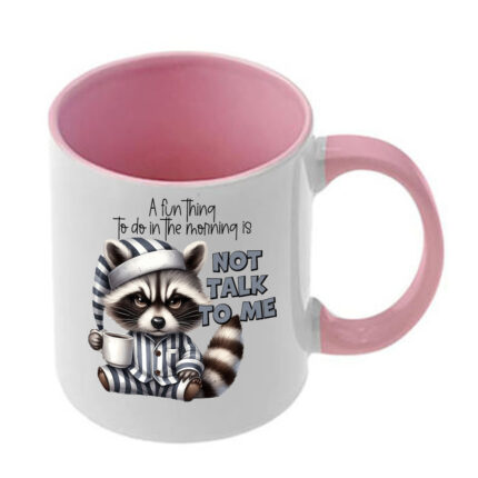 Κούπα Funny Animals με ροζ λαβή και εσωτερικό