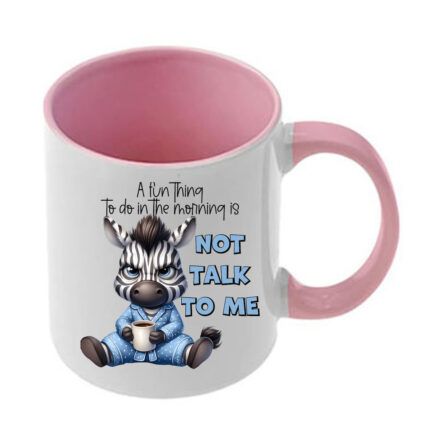 Κούπα Funny Animals με ροζ λαβή και εσωτερικό