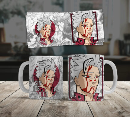 Λευκή κούπα Anime Seven Deadly Sins