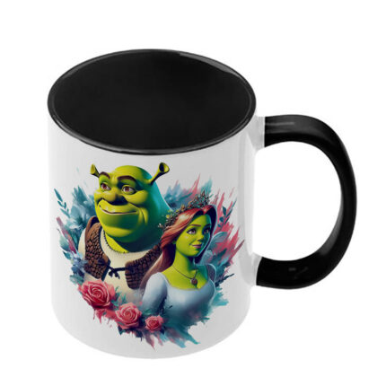Κούπα Shrek Σρεκ με μαύρη λαβή και εσωτερικό