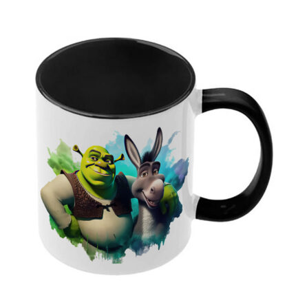 Κούπα Shrek Σρεκ με μαύρη λαβή και εσωτερικό