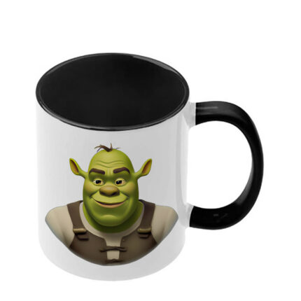 Κούπα Shrek Σρεκ με μαύρη λαβή και εσωτερικό