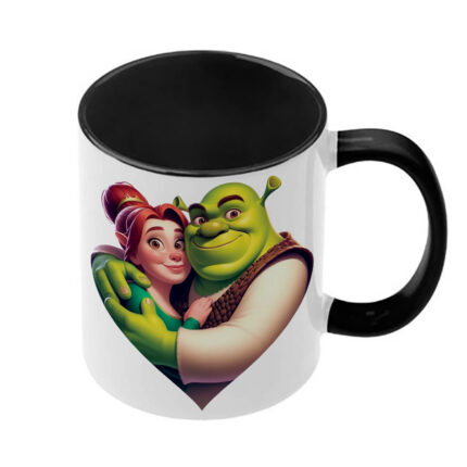 Κούπα Shrek Σρεκ με μαύρη λαβή και εσωτερικό