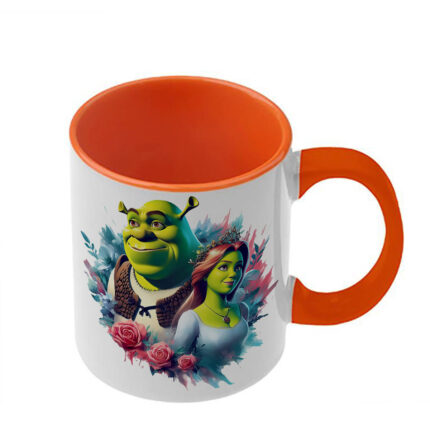 Κούπα Shrek Σρεκ με πορτοκαλί λαβή και εσωτερικό