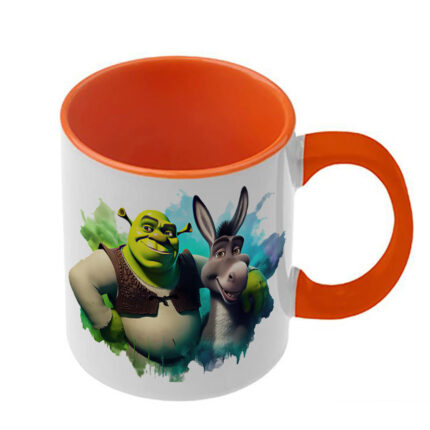 Κούπα Shrek Σρεκ με πορτοκαλί λαβή και εσωτερικό