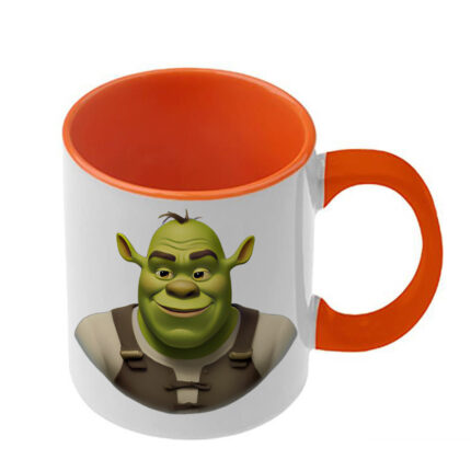 Κούπα Shrek Σρεκ με πορτοκαλί λαβή και εσωτερικό