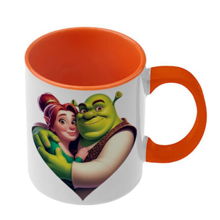 Κούπα Shrek Σρεκ με πορτοκαλί λαβή και εσωτερικό