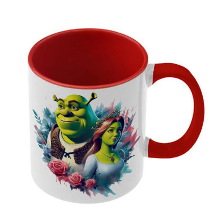 Κούπα Shrek Σρεκ με κόκκινη λαβή και εσωτερικό