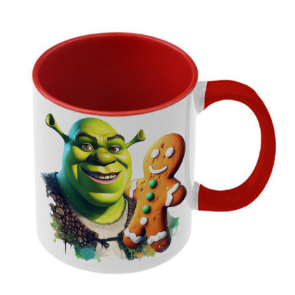 Κούπα Shrek Σρεκ με κόκκινη λαβή και εσωτερικό