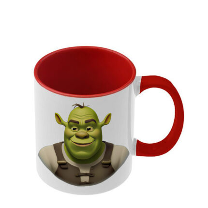 Κούπα Shrek Σρεκ με κόκκινη λαβή και εσωτερικό