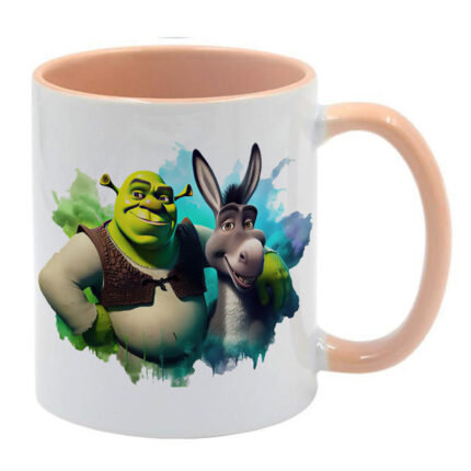 Κούπα Shrek Σρεκ με μπεζ λαβή και εσωτερικό