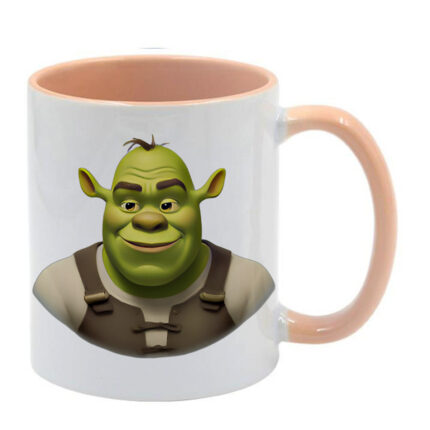 Κούπα Shrek Σρεκ με μπεζ λαβή και εσωτερικό