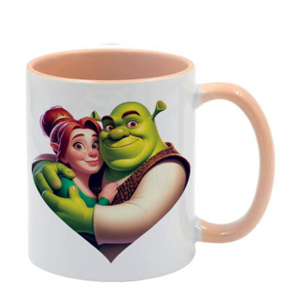Κούπα Shrek Σρεκ με μπεζ λαβή και εσωτερικό