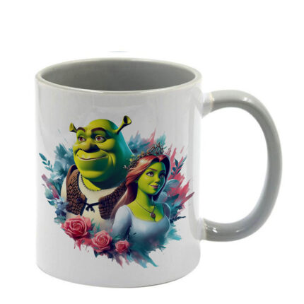 Κούπα Shrek Σρεκ με γκρι λαβή και εσωτερικό