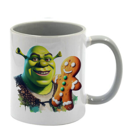 Κούπα Shrek Σρεκ με γκρι λαβή και εσωτερικό