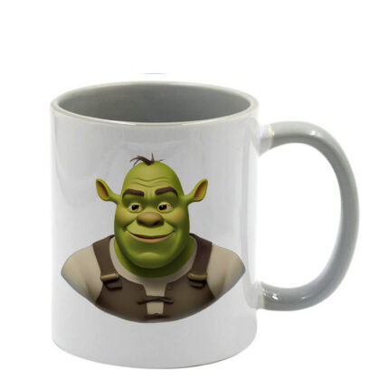 Κούπα Shrek Σρεκ με γκρι λαβή και εσωτερικό