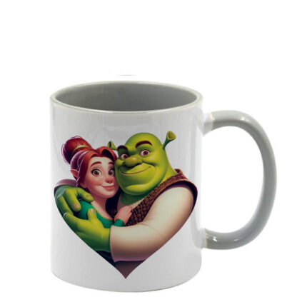 Κούπα Shrek Σρεκ με γκρι λαβή και εσωτερικό