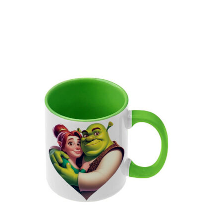 Κούπα Shrek Σρεκ με ανοιχτή πράσινη λαβή και εσωτερικό