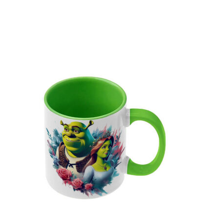 Κούπα Shrek Σρεκ με ανοιχτή πράσινη λαβή και εσωτερικό