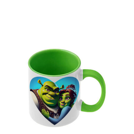 Κούπα Shrek Σρεκ με ανοιχτή πράσινη λαβή και εσωτερικό