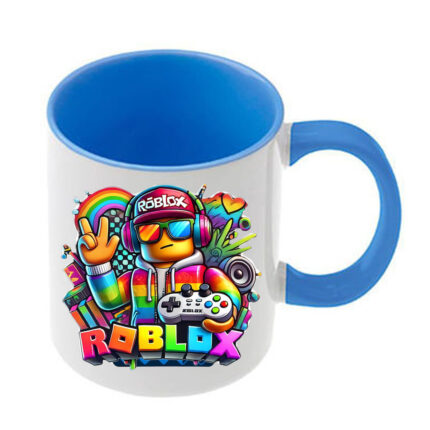 Κούπα Roblox με γαλάζια λαβή και εσωτερικό