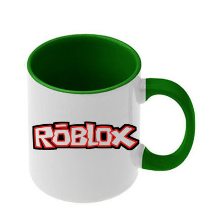 Κούπα Roblox με σκούρα πράσινη λαβή και εσωτερικό