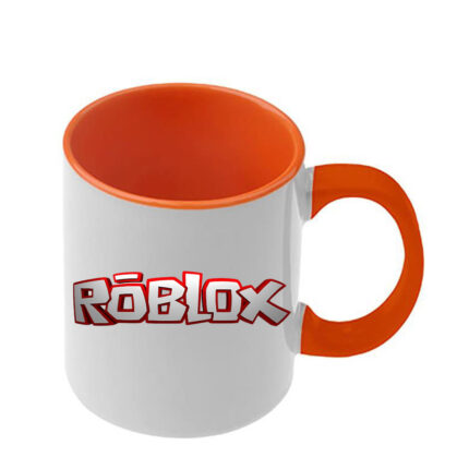 Κούπα Roblox με πορτοκαλί λαβή και εσωτερικό