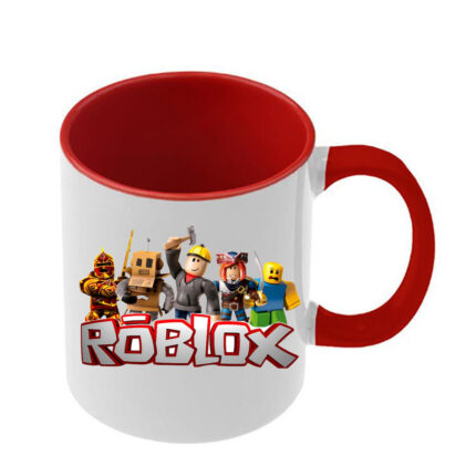 Κούπα Roblox με κόκκινη λαβή και εσωτερικό
