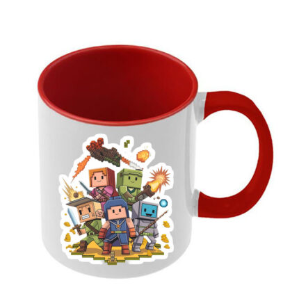 Κούπα Roblox με κόκκινη λαβή και εσωτερικό