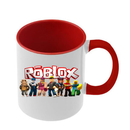 Κούπα Roblox με κόκκινη λαβή και εσωτερικό