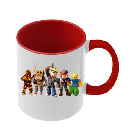 Κούπα Roblox με κόκκινη λαβή και εσωτερικό