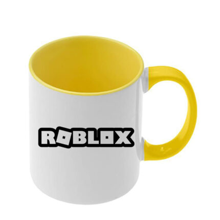 Κούπα Roblox με κίτρινη λαβή και εσωτερικό