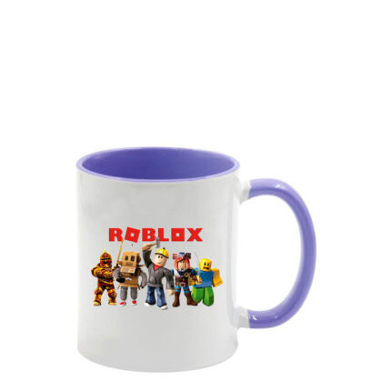 Κούπα Roblox με λιλά λαβή και εσωτερικό