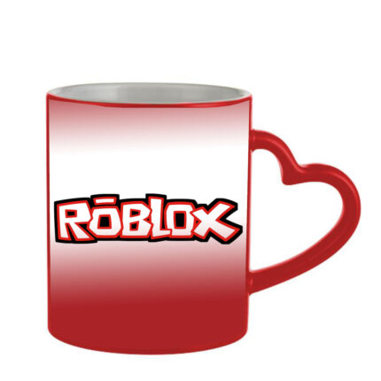Μαγική μαύρη κούπα Roblox με λαβή καρδιά