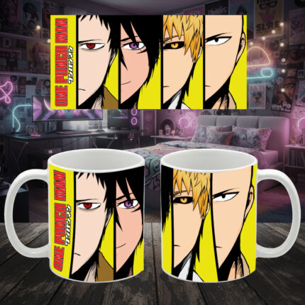Λευκή κούπα Anime One Punch Man