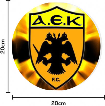 Mouse Pad Rubber diameter 20cm ΑΕΚ