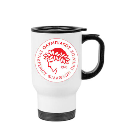 Κούπα θερμός Ολυμπιακός 450ml Λευκή