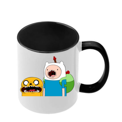 Κούπα Adventure Time με μαύρη λαβή και εσωτερικό