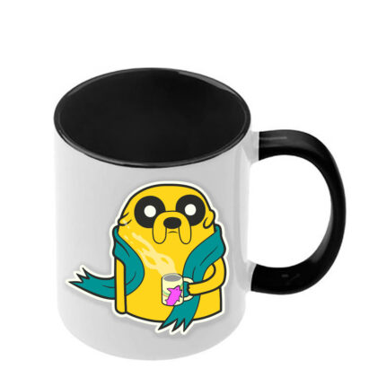 Κούπα Adventure Time με μαύρη λαβή και εσωτερικό