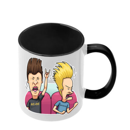 Κούπα Beavis and Butthead με μαύρη λαβή και εσωτερικό