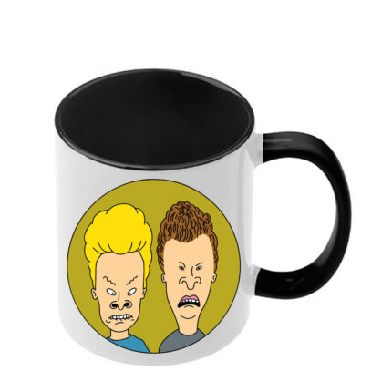 Κούπα Beavis and Butthead με μαύρη λαβή και εσωτερικό