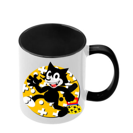 Κούπα Felix the Cat με μαύρη λαβή και εσωτερικό