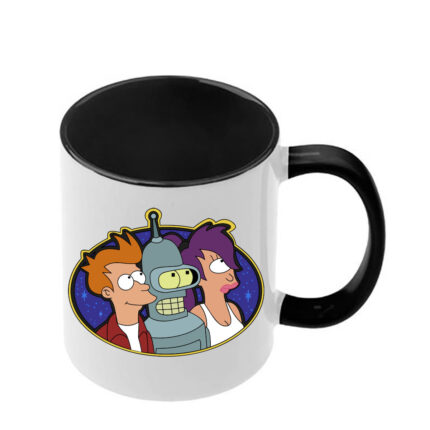 Κούπα Futurama με μαύρη λαβή και εσωτερικό