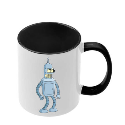 Κούπα Futurama με μαύρη λαβή και εσωτερικό