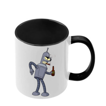 Κούπα Futurama με μαύρη λαβή και εσωτερικό