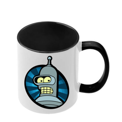 Κούπα Futurama με μαύρη λαβή και εσωτερικό